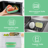 Lunch Box 1900ML, Bento Box Leak-Proof Dishwasher Microwave Safe BPA-Free