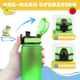 Bugucat Water Bottle Kids, 500ML Sports Water Bottle Drinks Bottle Leak Proof, Sport Jug Reusable, Water Storage Container for kindergarten School Outdoor Cycling, 1 Click Open, BPA Free Tritan