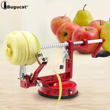 Bugucat Pelamele, Affettatrice professionale per mele, Pelapatate, Taglia-spirale, Taglia-mele, Pelapatate, Affetta frutta per patate, Funzione 3 in 1, Qualità Premium