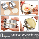 Bugucat Dough Press Set 11 Stück,Edelstahl Dumpling Maker ,Teigtaschenformer, Tortellini Form Maultaschen,