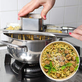 Cortador de spaetzle de acero inoxidable Bugucat, rallador de spaetzle, tamiz de spaetzle, prensa de spaetzle, agitador de spaetzle, tablero de spaetzle