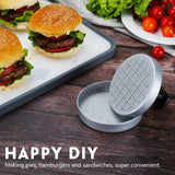 Bugucat Burger Press 50 Set di Cartine Patty - Hamburger Antiaderente Stampo Patty Maker con Fogli di Carta Cerata Carne Manzo Maiale Agnello Formaggio Halal Noci Veg Veggie Burger Maker per Barbecue Barbecue Grill