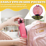 Bugucat Water Bottle Kids, 500ML Sports Water Bottle Drinks Bottle Leak Proof, Sport Jug Reusable, Water Storage Container for kindergarten School Outdoor Cycling, 1 Click Open, BPA Free Tritan
