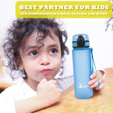 Bugucat Water Bottle Kids, 500ML Sports Water Bottle Drinks Bottle Leak Proof, Sport Jug Reusable, Water Storage Container for kindergarten School Outdoor Cycling, 1 Click Open, BPA Free Tritan
