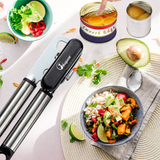 Bugucat Dosenöffner 3 In 1,Manuell Deckelöffner Can Opener Sicherheits Büchsenöffner Kapselheber
