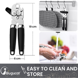Bugucat Dosenöffner 3 In 1,Manuell Deckelöffner Can Opener Sicherheits Büchsenöffner Kapselheber